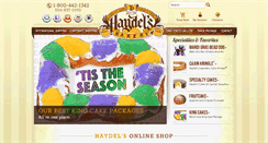 Desktop Screenshot of haydelsbakery.com